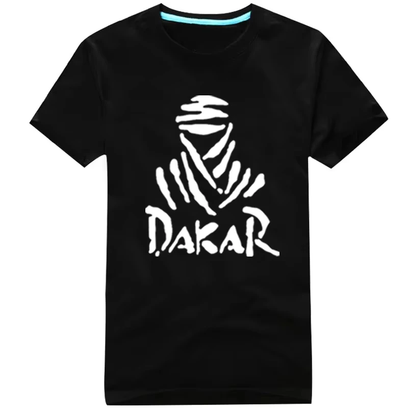 Off Road E-ethnic Dakar Solid Color Printed Short Sleeved T-shirt For Men Loose And Oversized Sports Breathable Casual Shirt