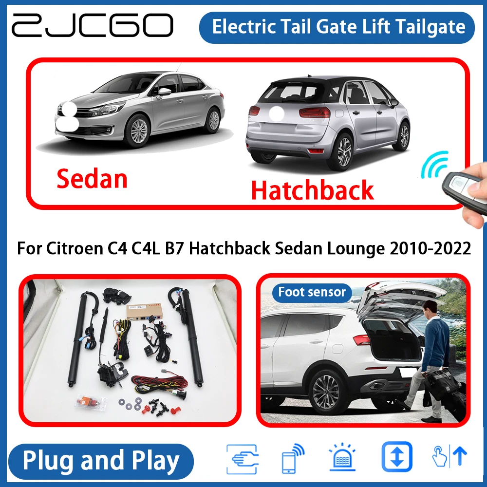 

for Citroen C4 C4L B7 Hatchback Sedan Lounge 2010-2022 Powered Tailgate Power Liftgate Electric Tail Gate Lift Assisting System