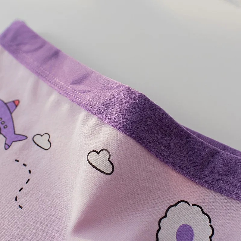 4 Stück weiche, antibakterielle Baumwoll-Slips für Kinder und Mädchen, Höschen mit Erdbeer-Print, atmungsaktive Unterwäsche für Kinder von 3–16 Jahren – Detail 6