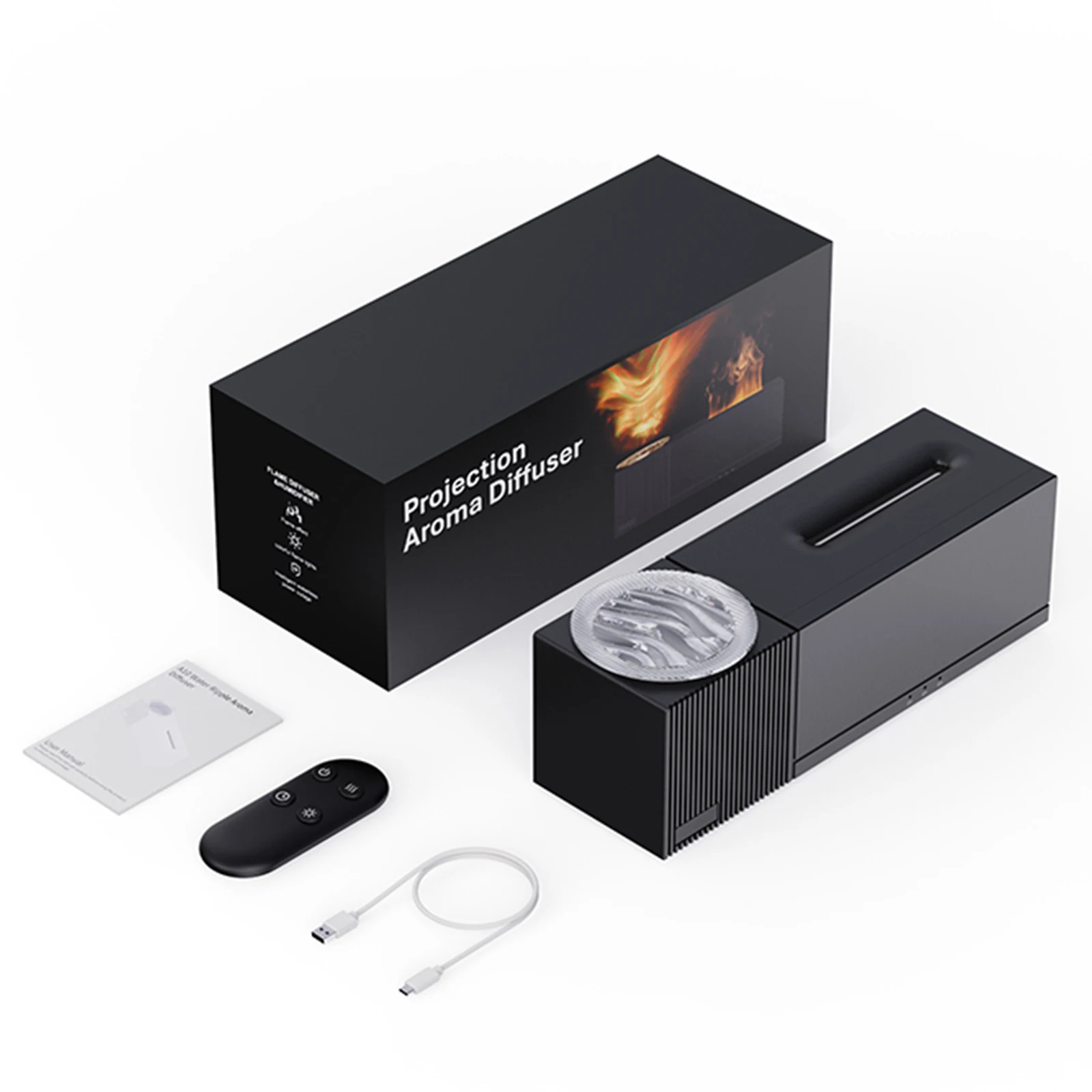 لهب موزع الهواء المرطب مع المحيط موجة العارض ضوء المنزل الاسترخاء رائحة المرطب لهب التلقائي العطر الناشر #6