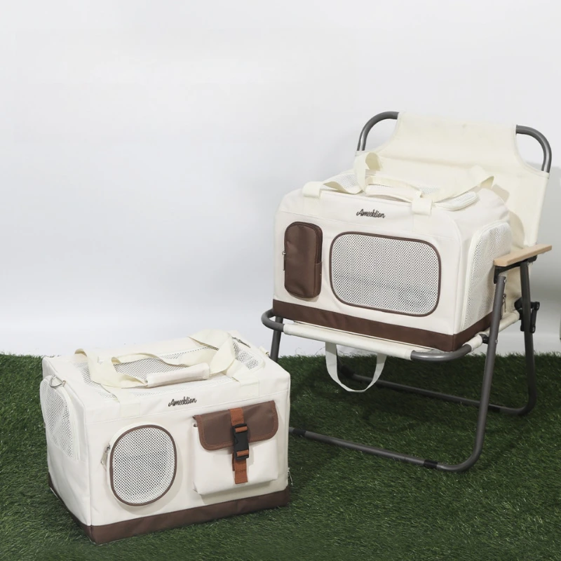 

Large Capacity Double-layer Cat Bag Breathable Pet Tie Rod Handbag Portable Multi-cat Travel Bag Foldable Dog Bag Cat Carriers