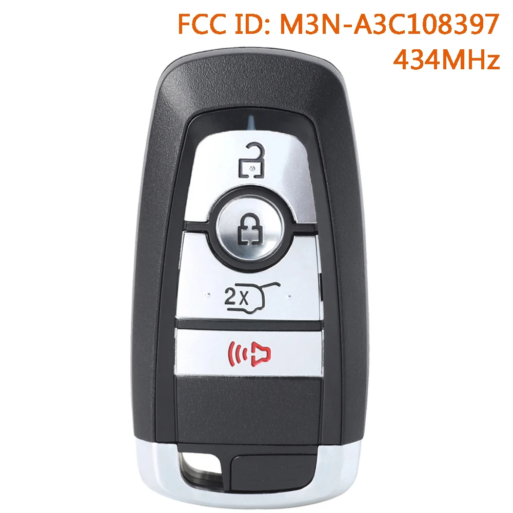 

KEYECU M3N-A3C108397 434MHz Smart Remote Key Fob for Ford Expedition 2023 2024 164-R8354 7812-A3C108397 4 Buttons