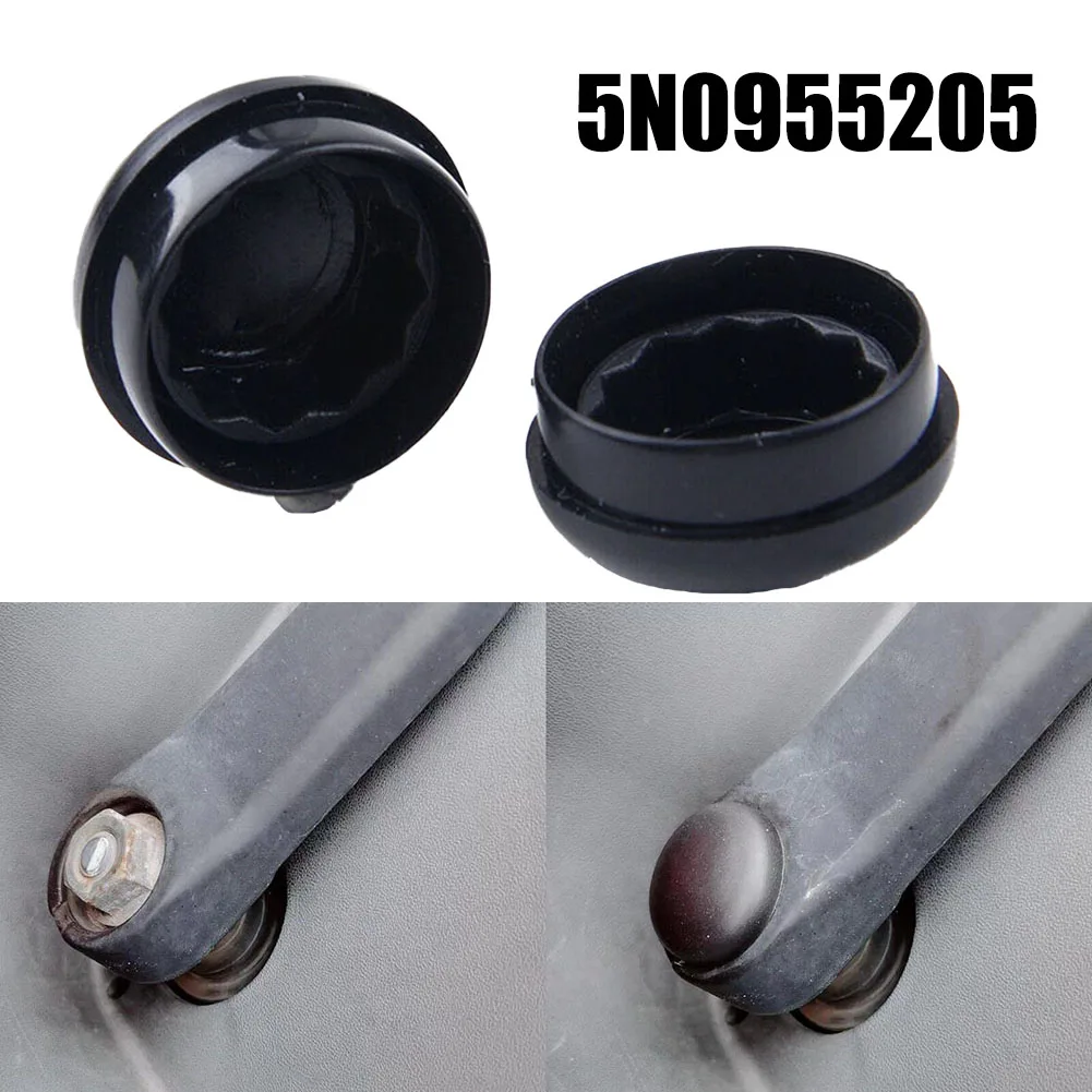 2Pcs Front Windshield Wiper Arms Nut Cap Cover Bolt ABS Plastic Replacement For A1 A 3 A4 A5 A6 A8 Q3 Q5 Q7 TT R8 RS3 RS5