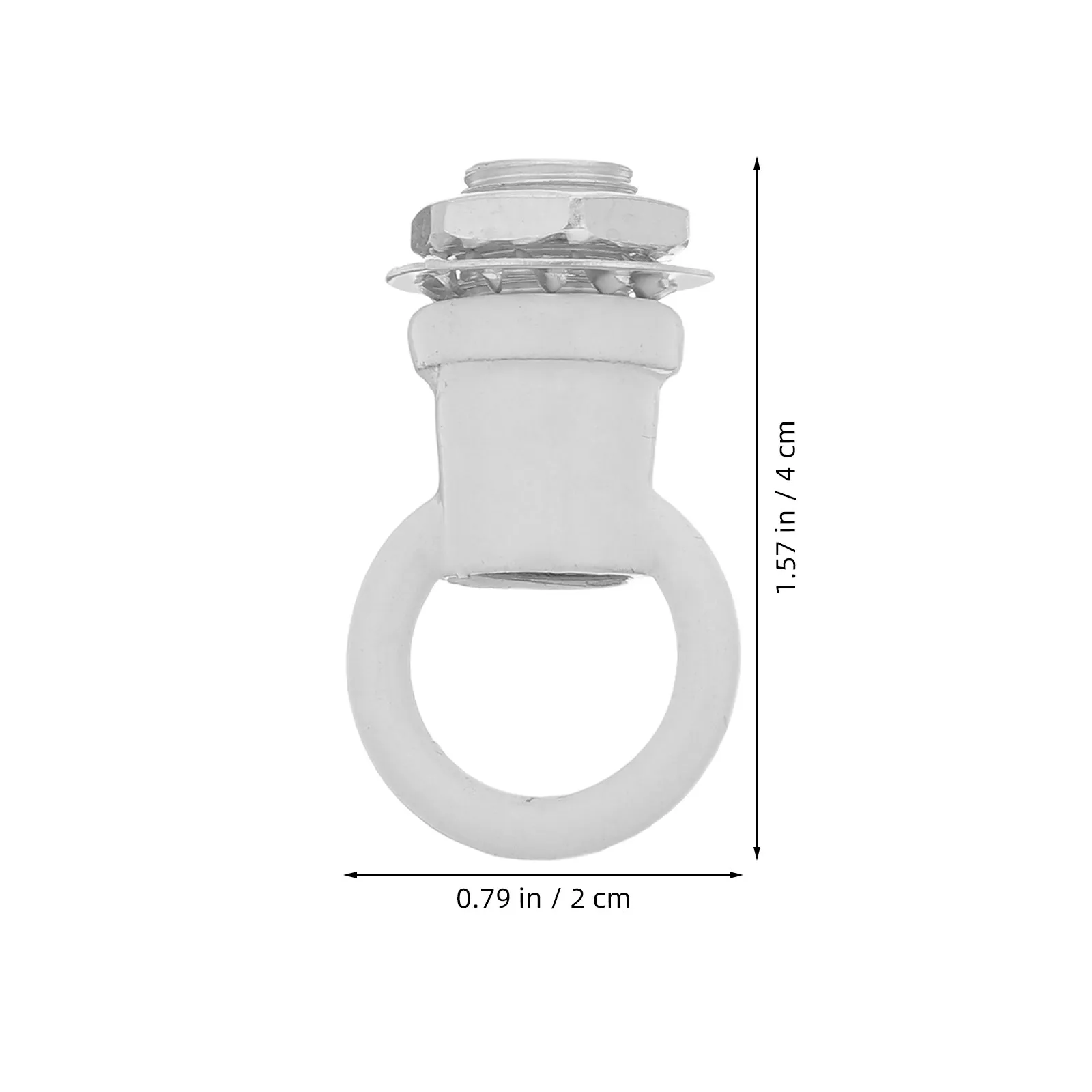 10Pcs M10 Threaded Eye Nuts Heavy-Duty Hook Rings for Ceiling Lamp Hook Rings Ceiling Hanging Pendant Light Fixtures