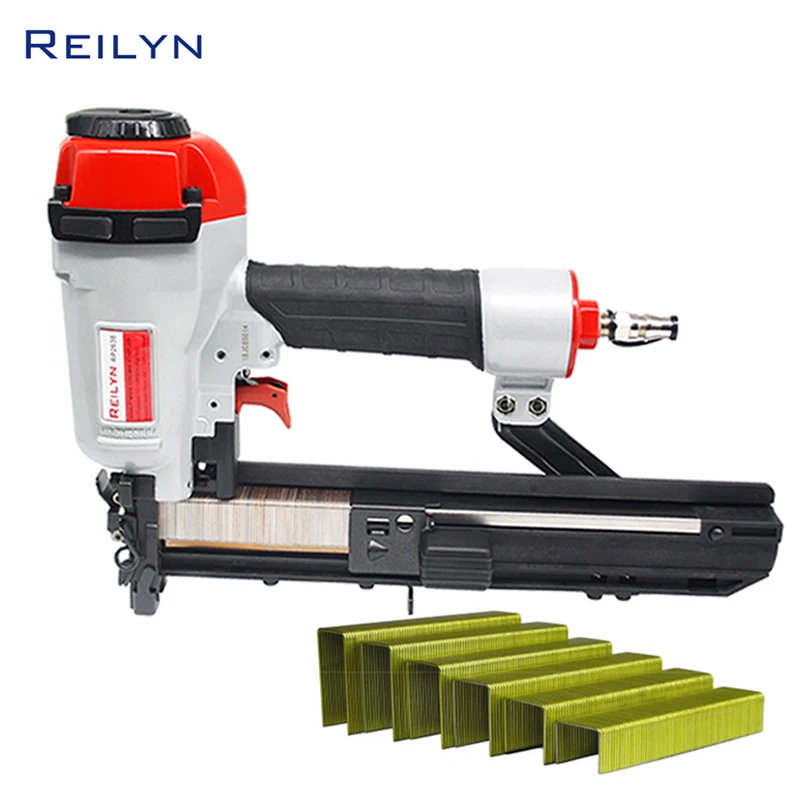 

REILYN 16GA 1" 19-38mm Wide Crown Stapler Air Nailer RP2638 Pneumatic Stapler Wood Working Roofing Decorating Tool