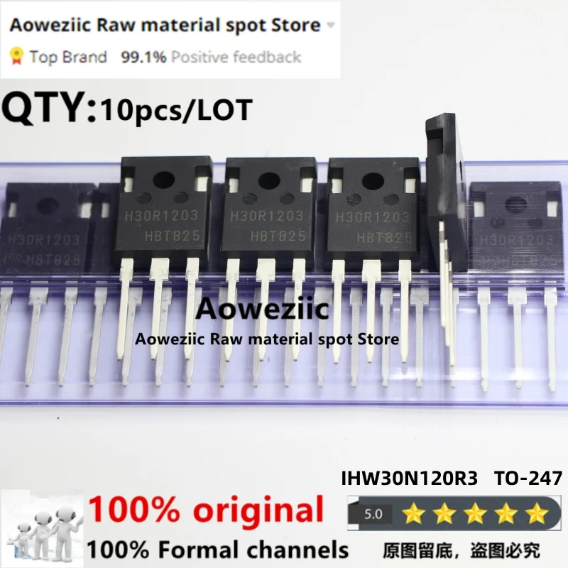 Aoweziic 2020+ 100% New Imported Original IHW30N120R3 H30R1203 TO-247 IGBT 60A 1200V