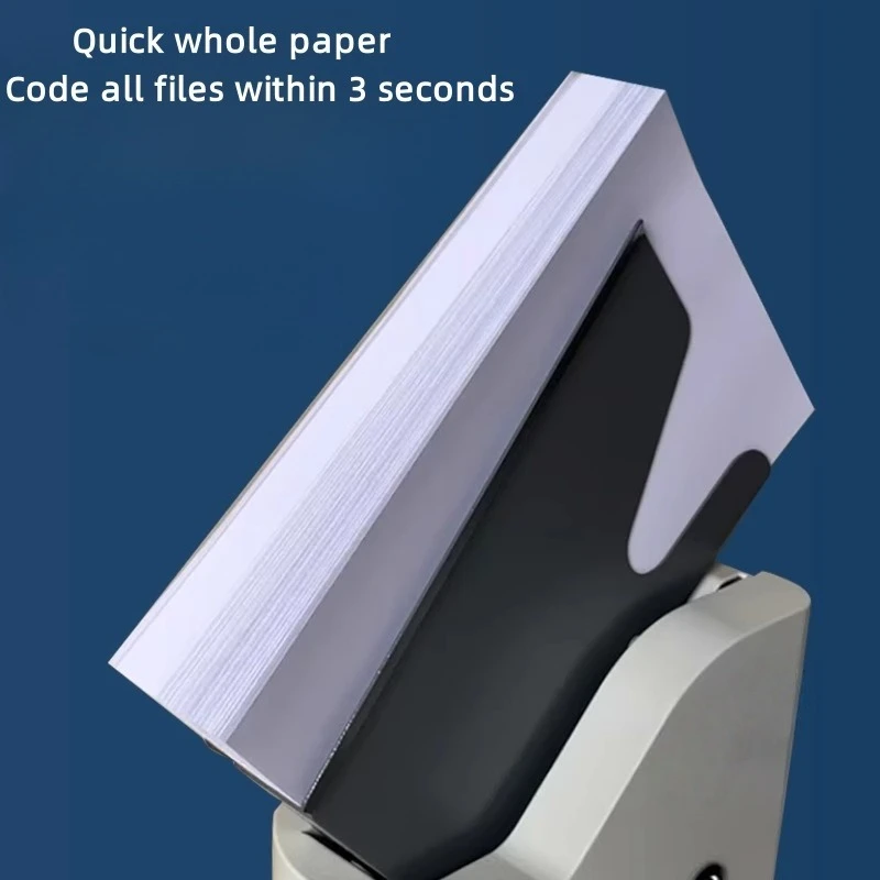 Fully automatic vertical paper straightening machine for documents accounting vouchers and paper-related files binding machine