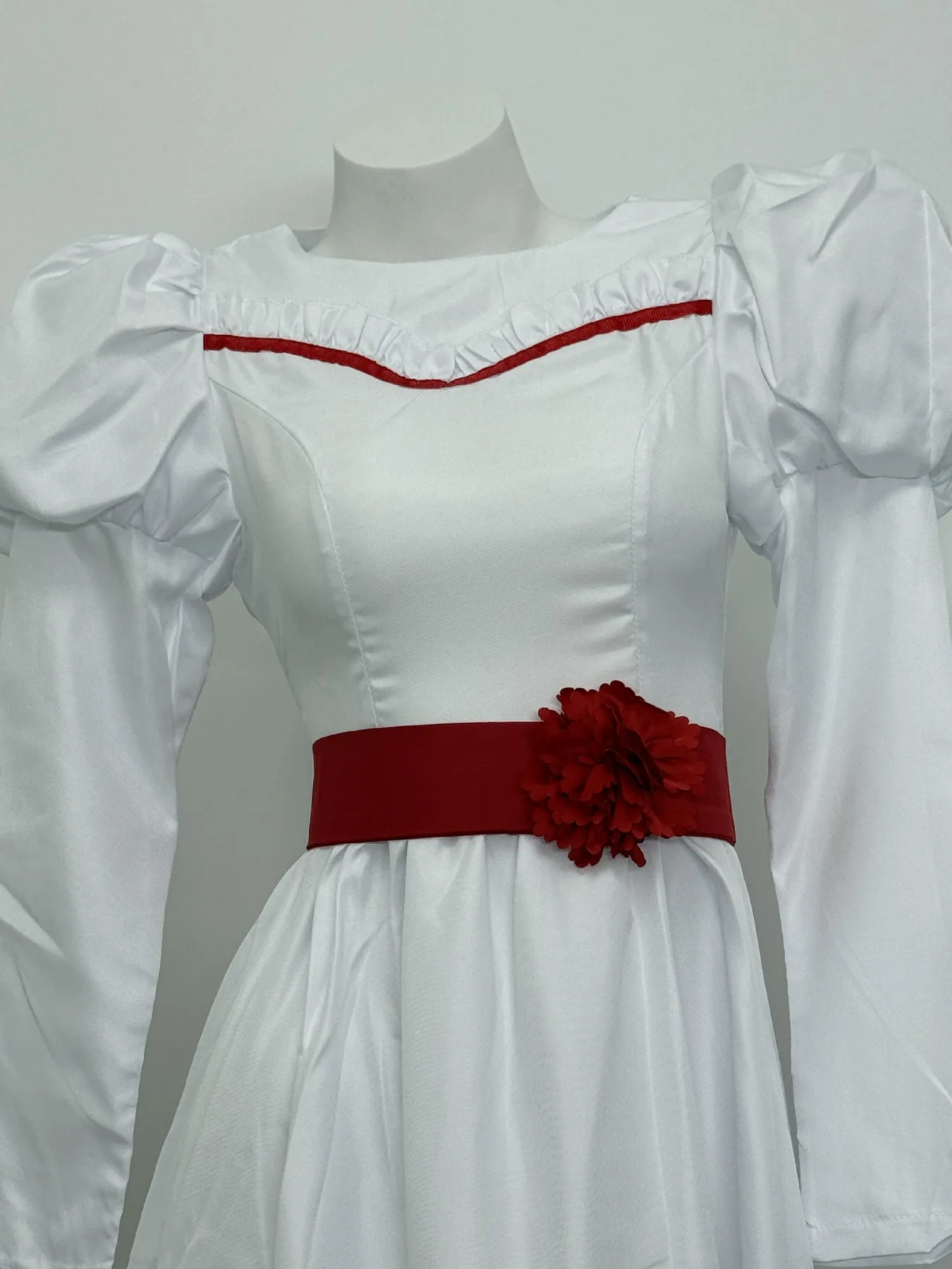 Déguisement Annabelle Costume de cosplay Robe blanche d'Halloween