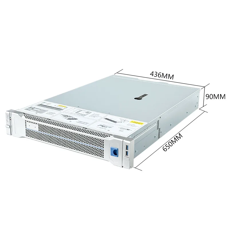 2U Rackmount Server Chassis, 24 Small Hot-Swap Drive Bays, AIO NAS Case for IPFS, Rendering, Storage, Computing and Database