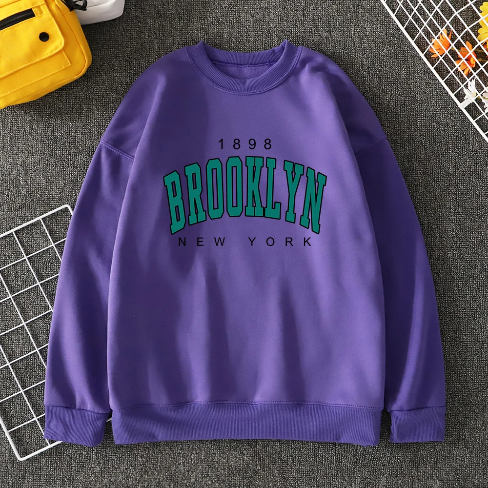 

1898 Brooklyn New York Man'S Hooded Trend Solid Man'S Sweats Personality Shoulder Drop Streetwears Sports Oversize Tops For Men