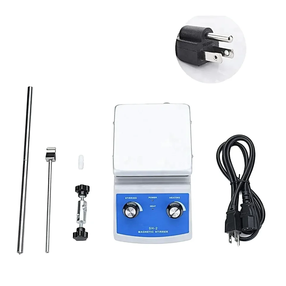 

SH-2 Magnetic Stirrer/Mixer With Hot Plate 100~2000rpm Heating Power OEM Customizable