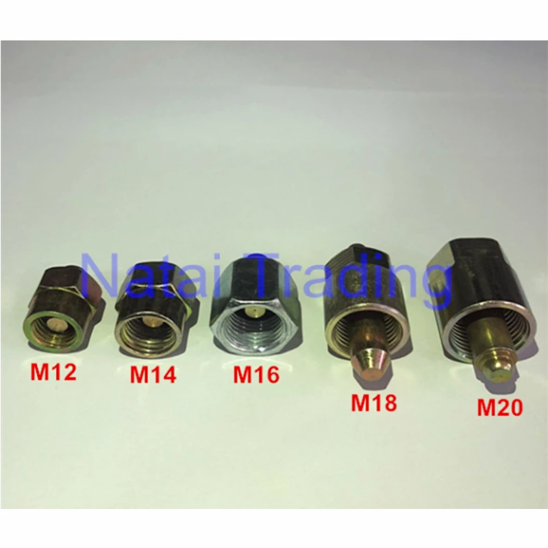 Common Rail Tube Plug Injector Cap Diesel Injector Tube Block-Off Tool Sealing Plug M12 M14 M16 M18 M20