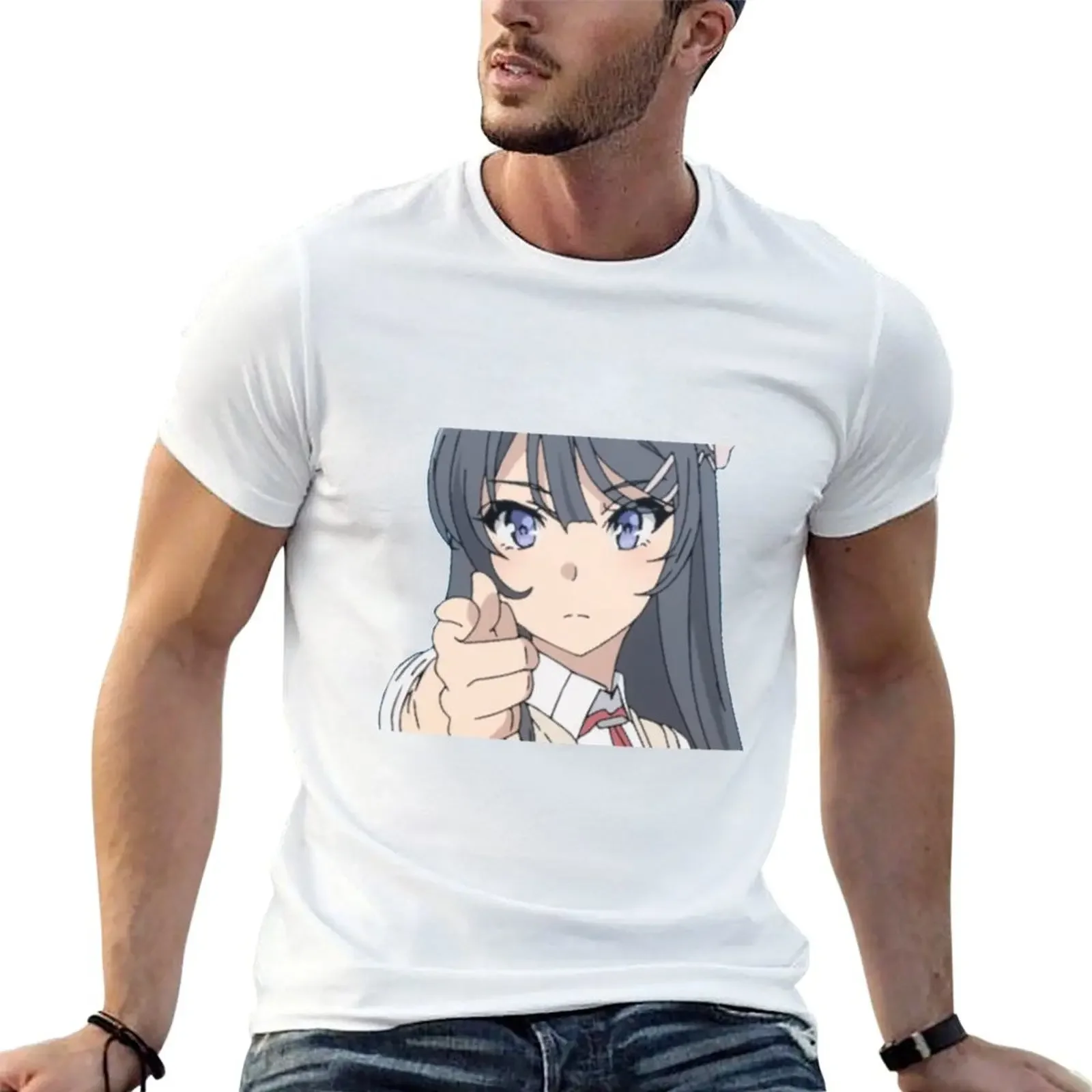 

Mai Sakurajima - RASCAL DOES NOT DREAM OF BUNNY GIRL SENPAI T-Shirt blacks summer tops rapper graphic tees men graphic t shirts