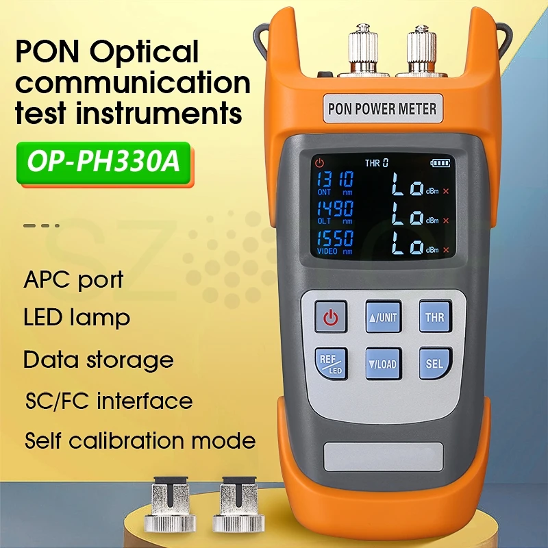 

Оптоволоконный измеритель мощности PON FTTX ONT OLT APC UPC Port 1310 нм 1490 нм 1550 нм, оптический прибор для связи, индивидуальный