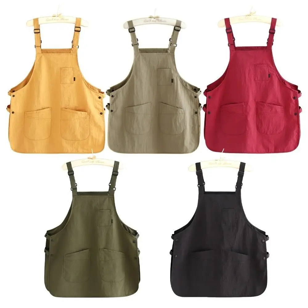 New Japanese Style Catering Workwear Apron Stain Resistant Household Working Overalls Waterproof Work Clothes for Cafe Barber