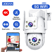 JOOAN 4K HD 5G Wifi PTZ Camera Outdoor 4MP Dual Lens Dual Screen Auto Tracking IP Camera Security Protection CCTV Surveillance