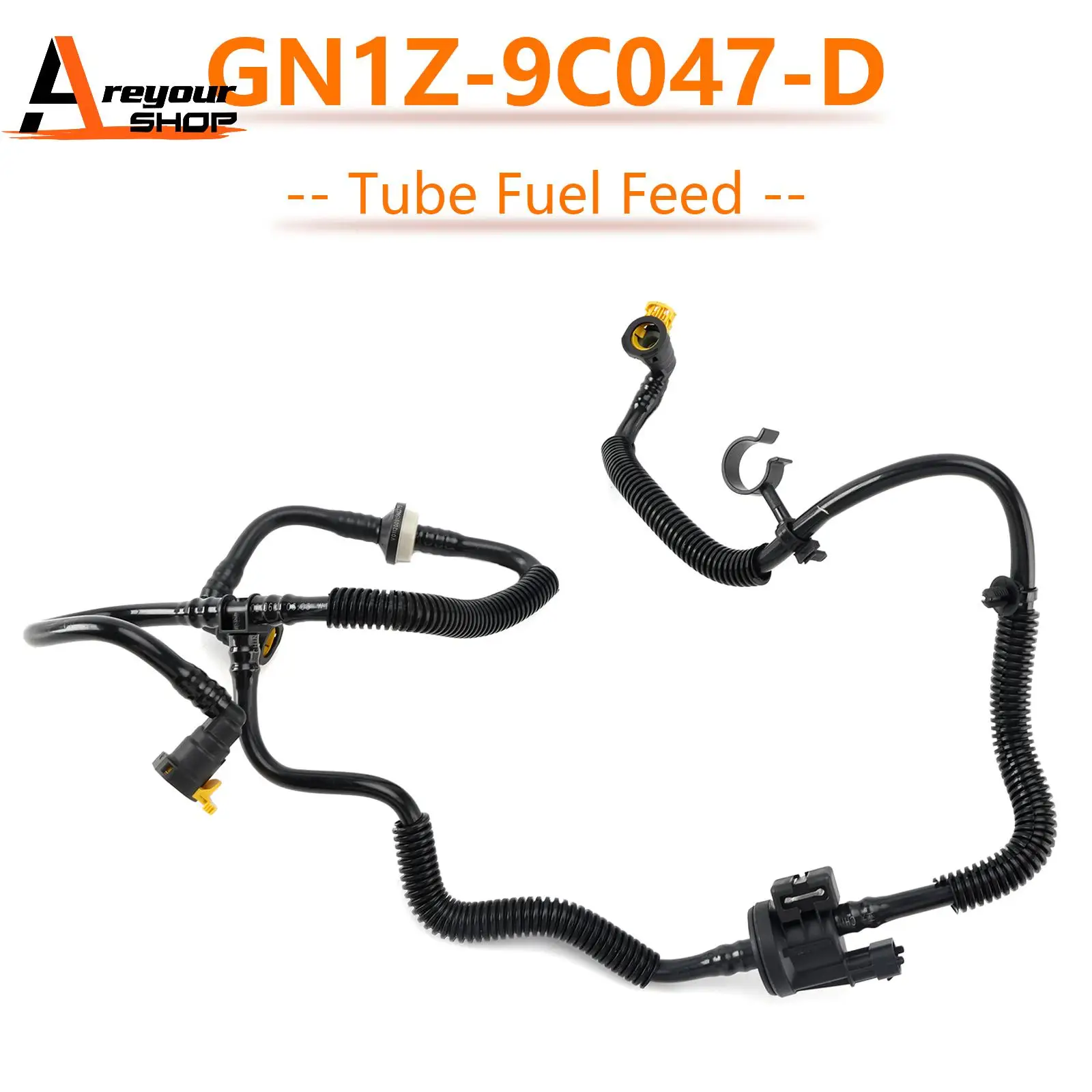 

Areyourshop Tube Fuel Feed Line for Ford GN1Z-9C047-D GN1Z-9C047-A