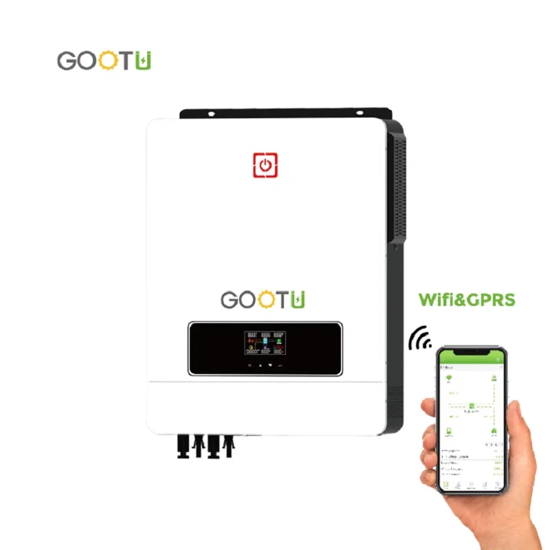 Imagem -06 - Inversor Solar Híbrido Gootu Inversor Dual Output Max pv 500vdc Input on Off-grid Carregador Solar Mppt 6.2kw 10.2kw 160a