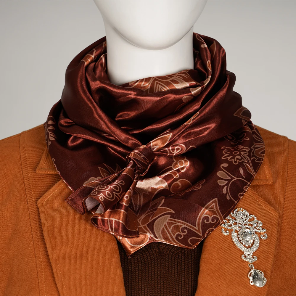 المقيم 4 اشلي تأثيري حلي وشاح حريري هالوين كرنفال ملابس الحفلات