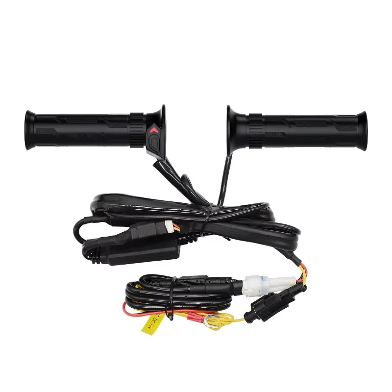 

12V Motorcycle 5-Gear Adjustable Hand Grip Cover with Heater Warmer 12V Heating Handle Bar Grip Pads Body Systems Product
