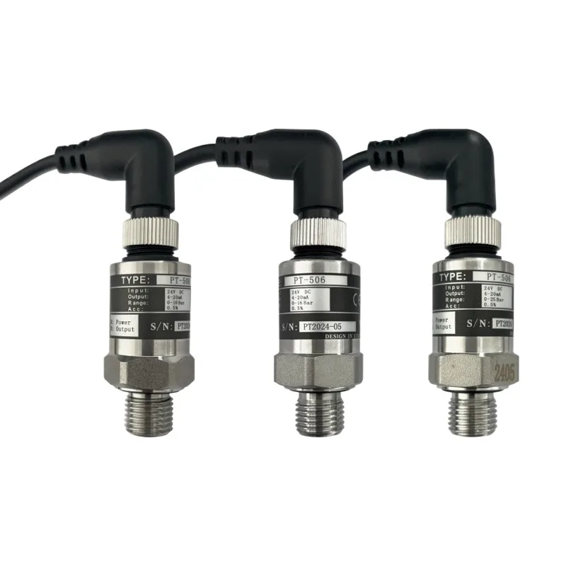 Water Pump Pressure Transmitter 4-20mA 24V DC Two-wire Stainless Steel Pressure Sensor for Constant Pressure Frequency Converter