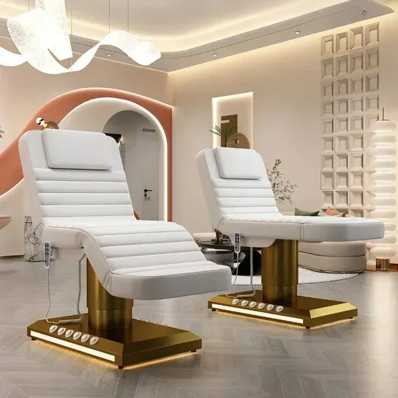 High-End-Gesichtsbett, elektrisches Hebe-Zahnbett, Physiotherapie-Bett, Schönheitssalon, Lettino Estetista Kosmetik Liege Massage