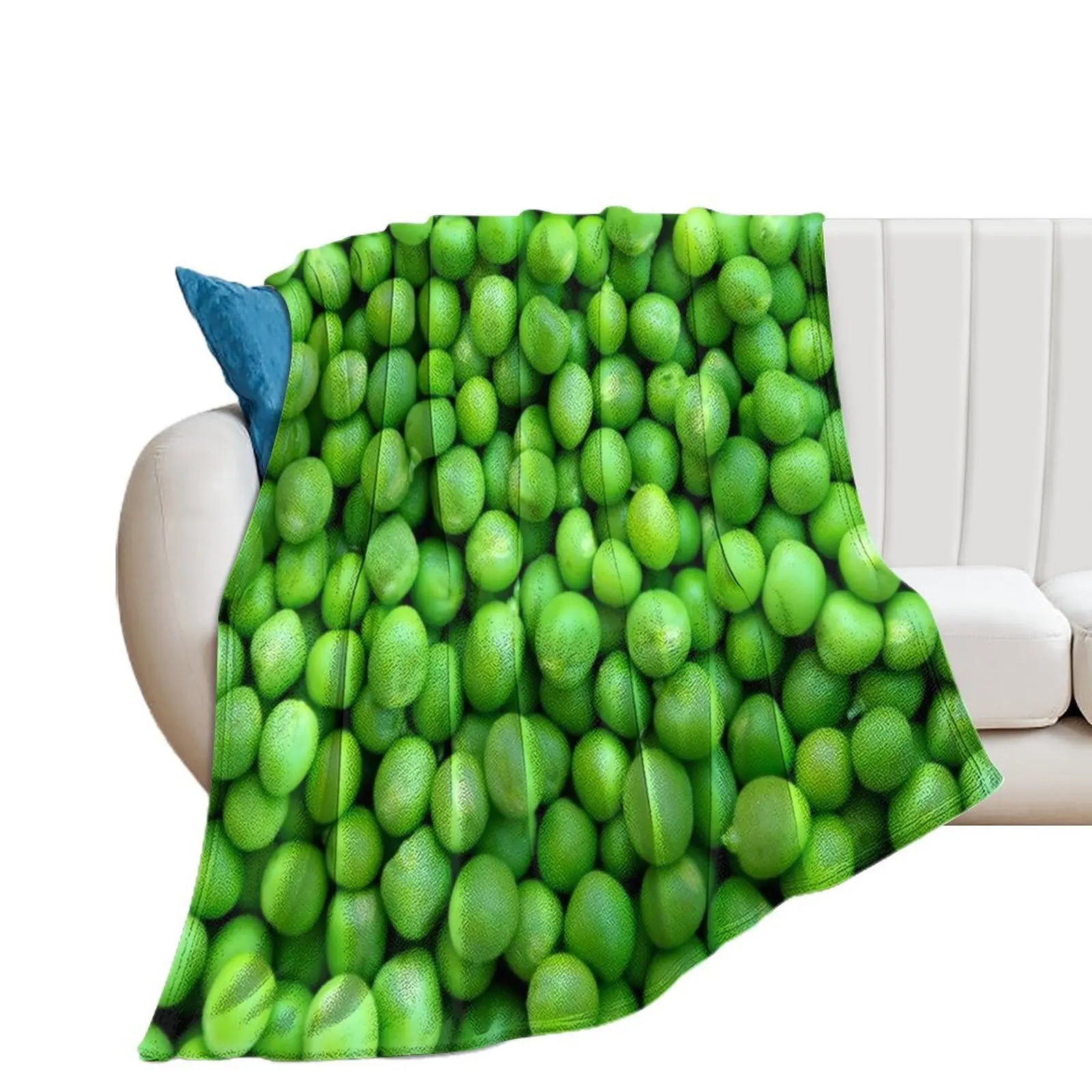 

PEAS Throw Blanket blankets ands Flannel Fabric Heavy Summer Blankets