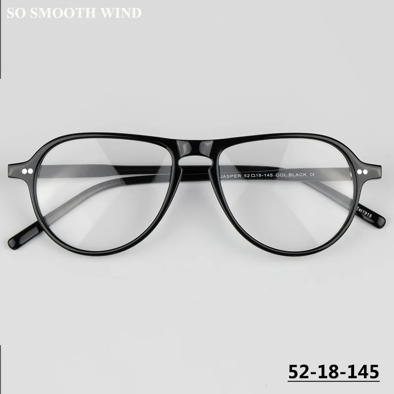 

Retro Acetate Large Frame Oval Pilot Glasses Men Women Wide Face Big Spectacles Frames Designer Japanese Handmade Makeup Eyewear