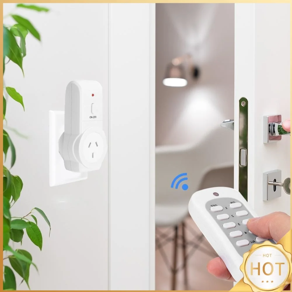 AU Plug House Power Outlet Light ON/OFF Switch Socket Wireless Remote Control