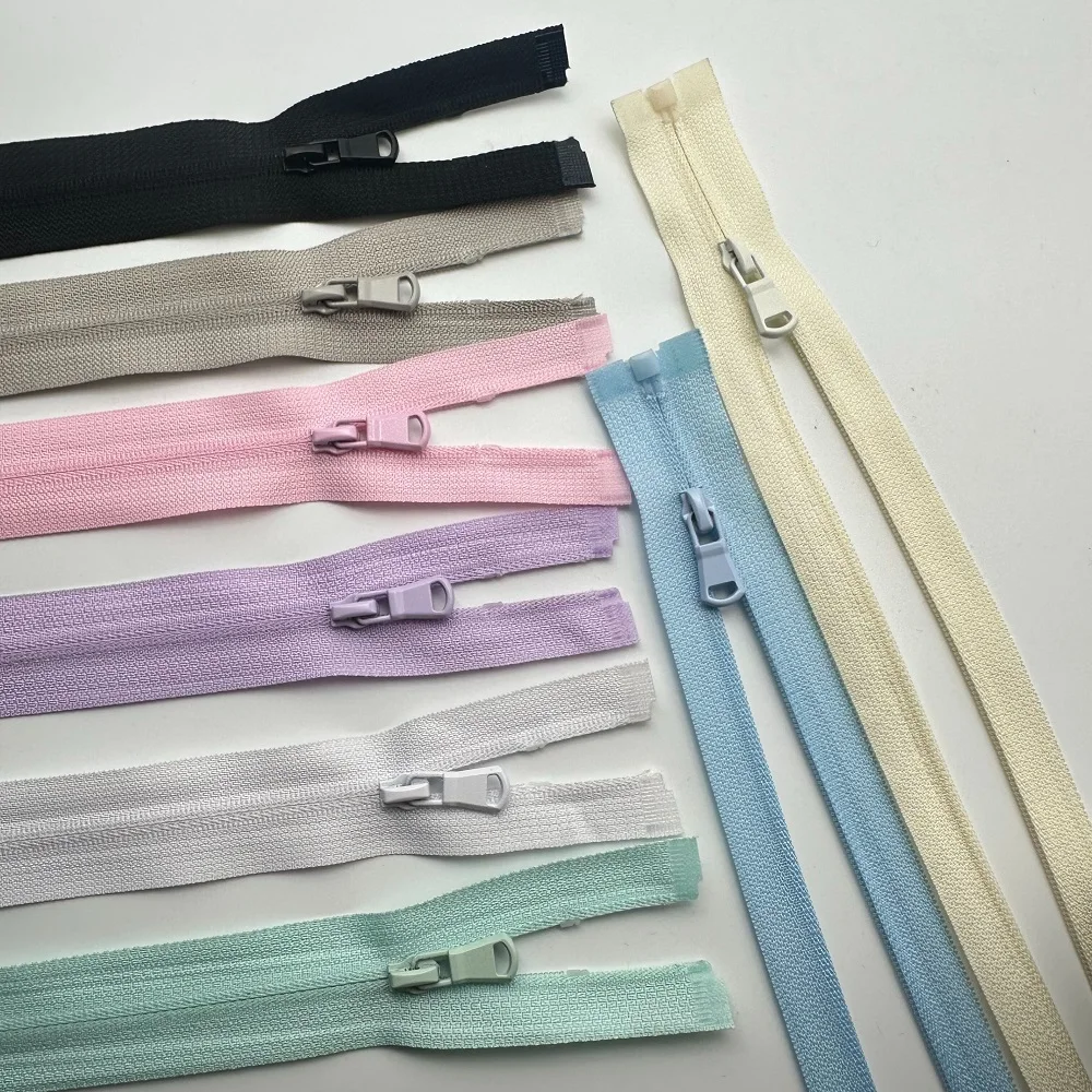 #3 Reversed Tooth Nylon Zipper, Invisible Reverse Zip for Sun Protection Clothes, Summer Sportswear, Kids Garment & Sleeping Bag