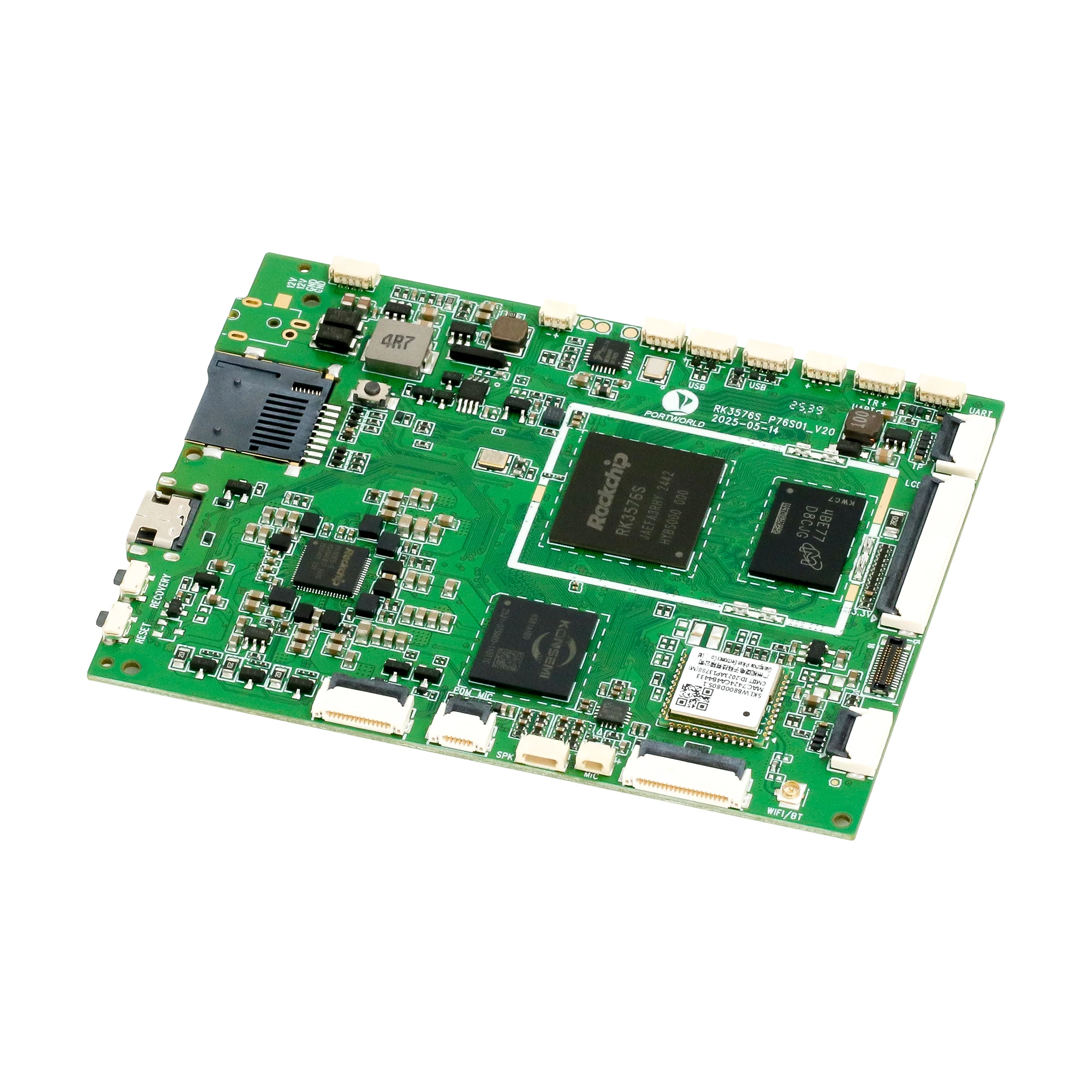 Industrial Smart Mainboard RK3576s 4+32GB 6 TOPS NPU Android 14 With WiFi 6 BT 5.4 POE Power Supply MiPi Screen For Smart Home