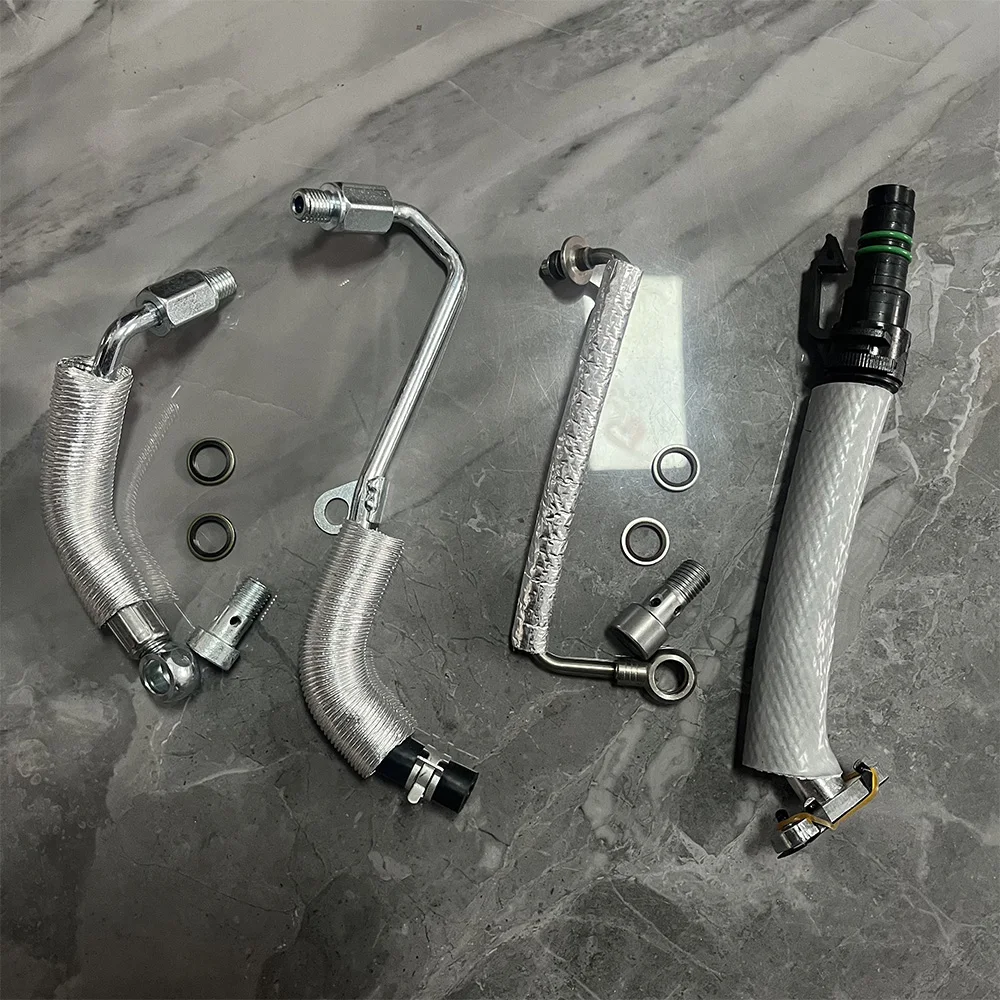 

ZERE 55568031 55567067 55592600 55587854 Turbo Oil Return Drain & Oil Feed Pipe Kit For Chevy Cruze Sonic Trax Buick Encore 1.4L