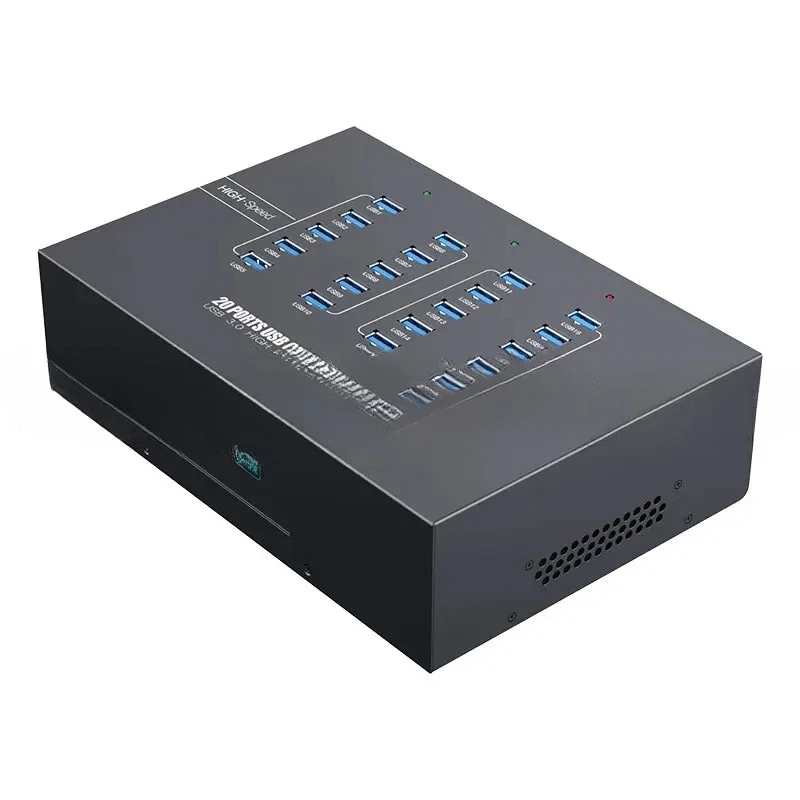 For Sipolar a223 20 Port Usb Hub 3.0 Industrial  200W Powered