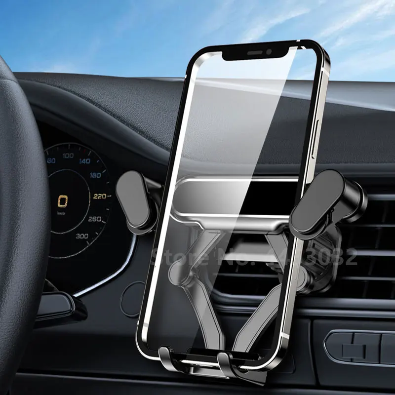 Gravity Car Phone Holder For Volkswagen Tiguan MK2 Air Vent Clip Mount Mobile Cell Phone Stand Universal GPS Support Accessories