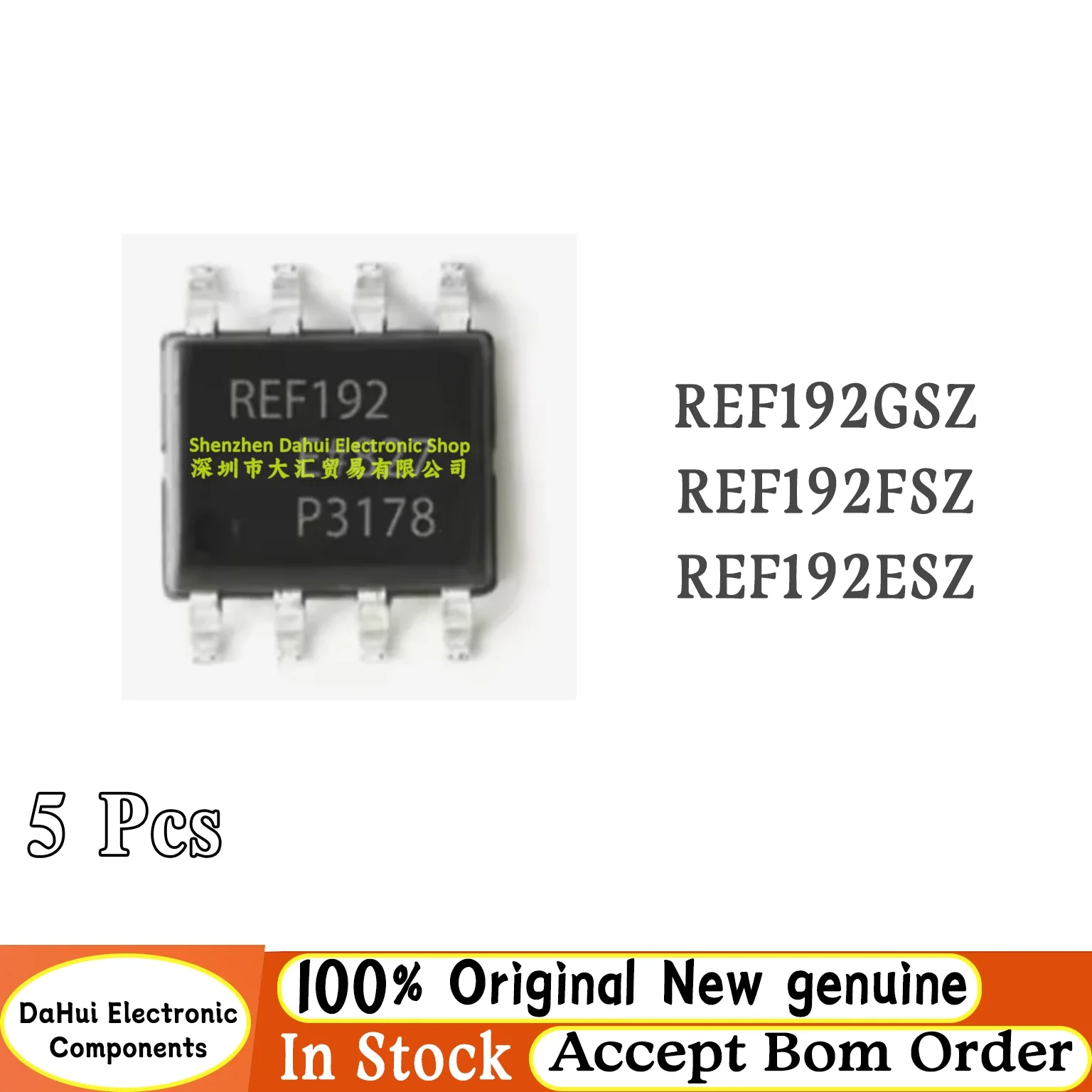 (5piece) New REF192 REF192F REF192E REF192G REF192FSZ REF192ESZ REF192GSZ REF192FSZ-REEL7 REF192ESZ-REEL7 REF192GSZ-REEL7 SOP-8