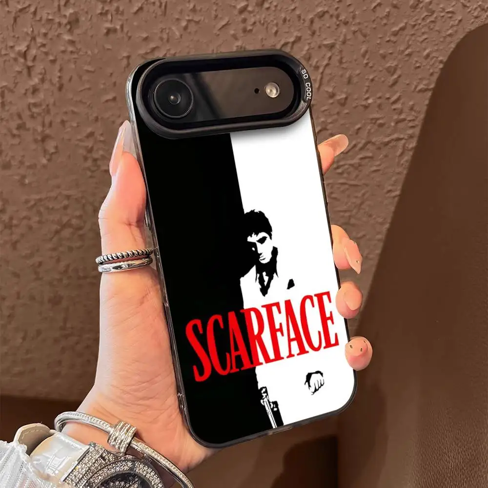 حافظة هاتف Scarface The World is Your لهاتف iPhone 17,16,15,14,13,12,Pro,Max,Plus,E,SE4,Air,Mini Black IMD Box