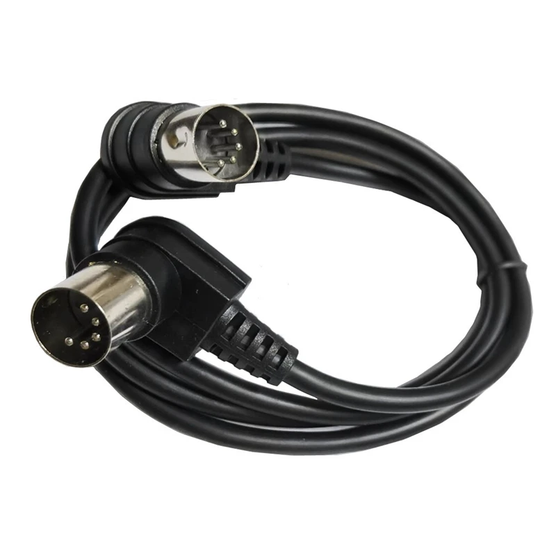 90 degree MIDI DIN 5PIN Male to Male Cable MIDI 5 Pin Plug to 5 Pin DIN Audio Extension Male Cable din-5pin M/M Cable Adapter