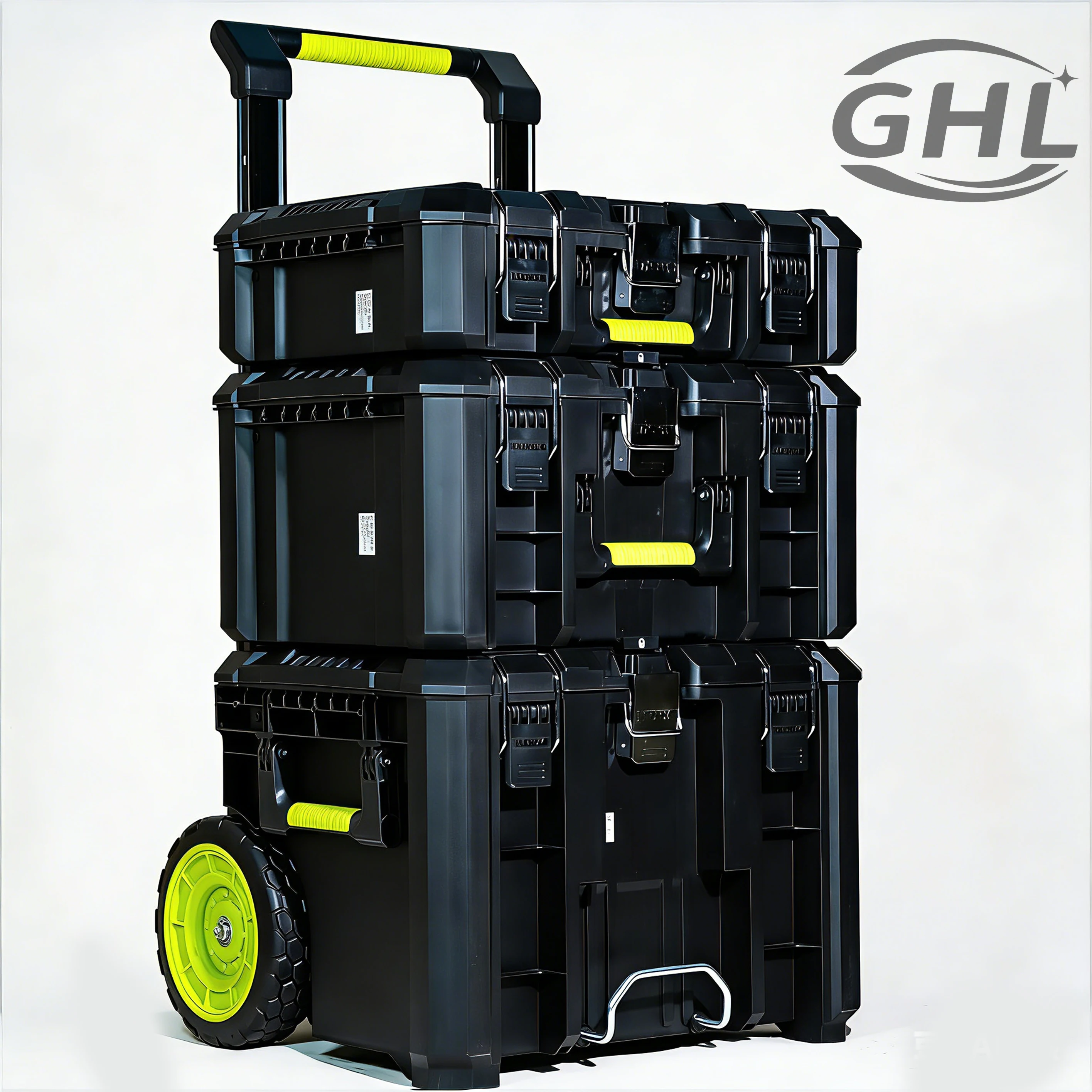 WORX Toolbox Trolley Stacking Box Portable Multi functional Stacking Box Large Capacity Hardware Tool Storage Box