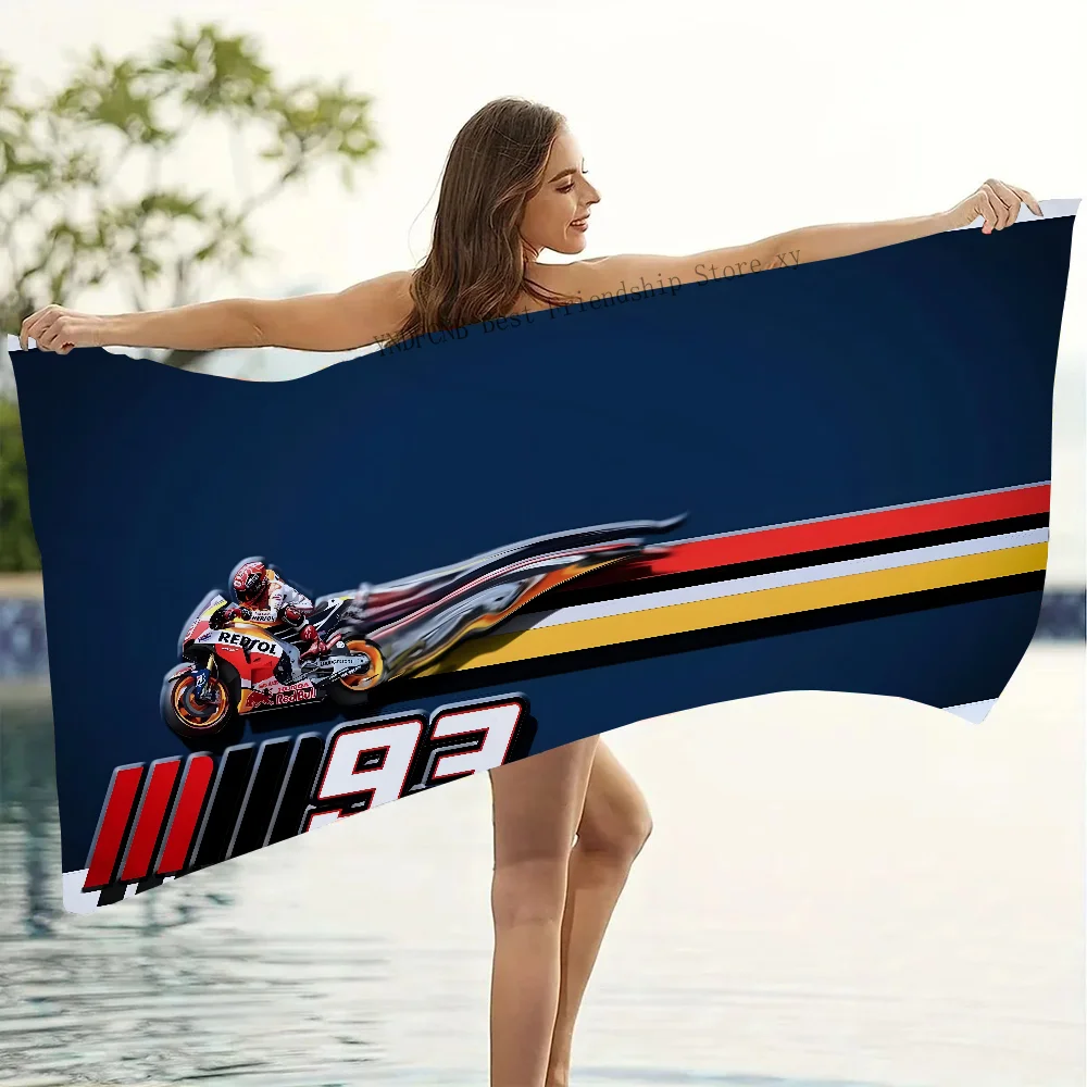 1pc Marc Marquez 93 Towel Microfiber Beach Towel Quick Dry Kids Beach Blanket Soft Unisex Camping