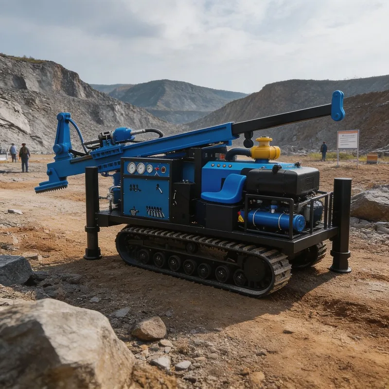 Remote Field Camp Skid Mounted Full Hydraulic Core Drilling Rig for Geo-technical Work and Core Sampling Customized