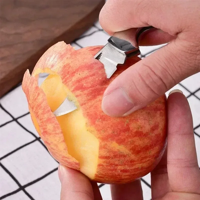 Stainless Steel Folding Knife Meat Cleaver Butcher's Knife Slicing Barbecue Pocket Knife Resin Handle Boning Knife Cooking Tools