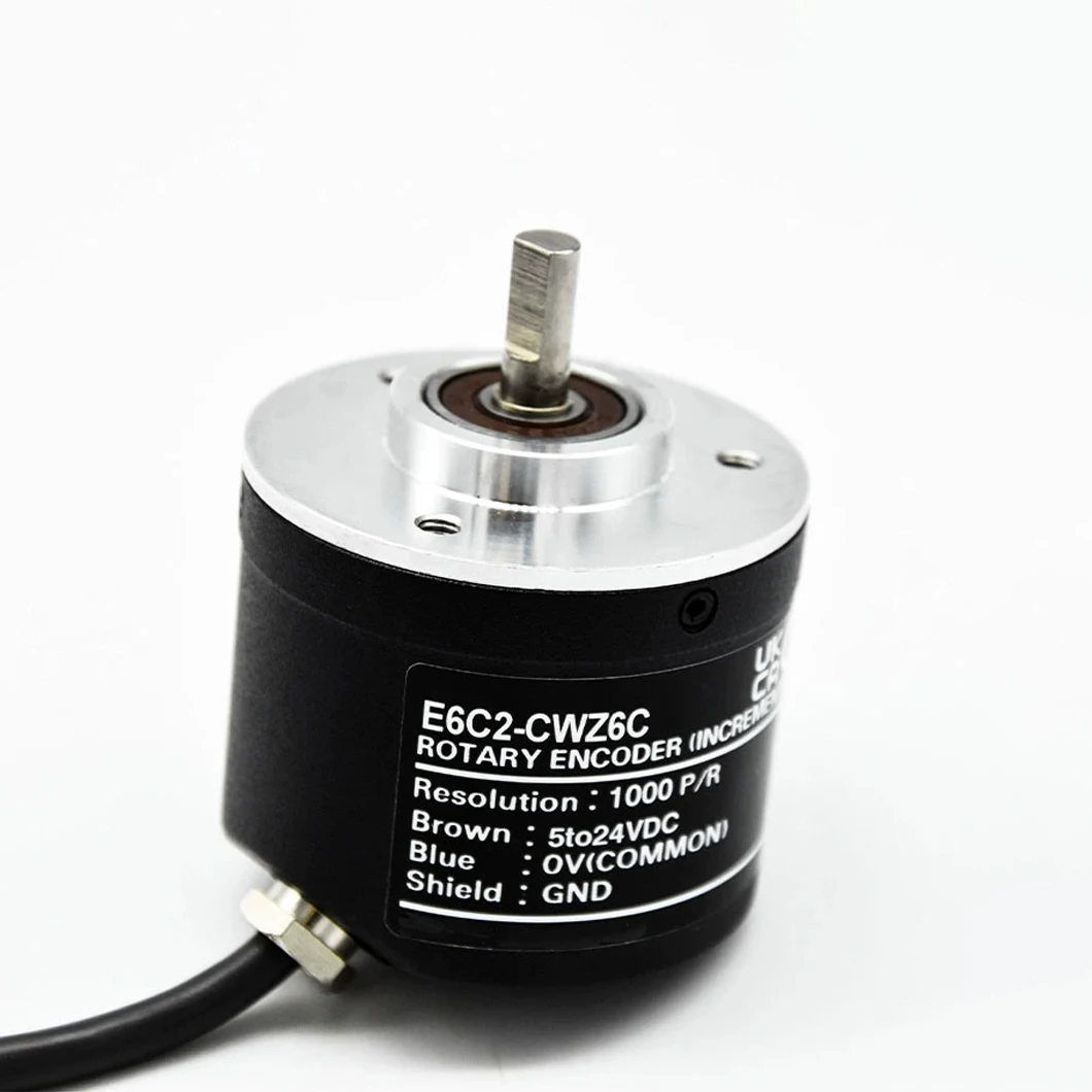 E6C2-CWZ6C/CWZ5B/CWZ3E/CWZ1X 50MM Incremental Rotary Encoder 100~1000PPR Customized Distance measuring Magneto Electric Encoder