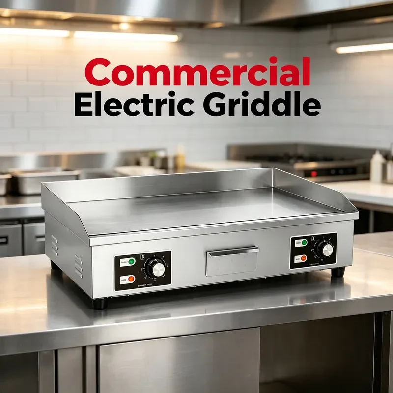 Wholesale Electric Flat Top Griddle Non-Stick Stainless Steel Material With Temperature Control Function for Commercial