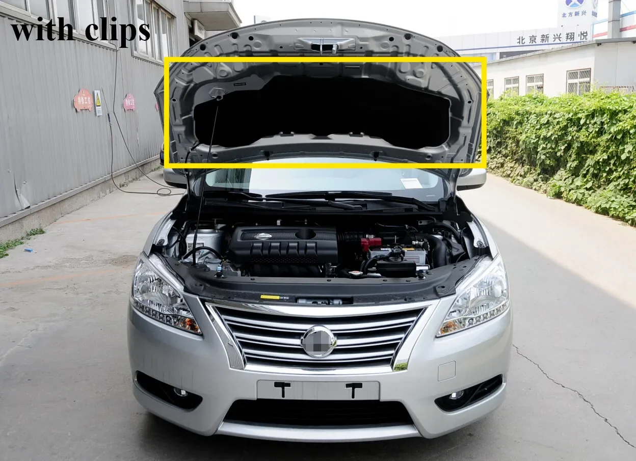 Engine Hood Insulation Pad Heat Shield Sound trim Mat For Nissan Sentra 2013-15