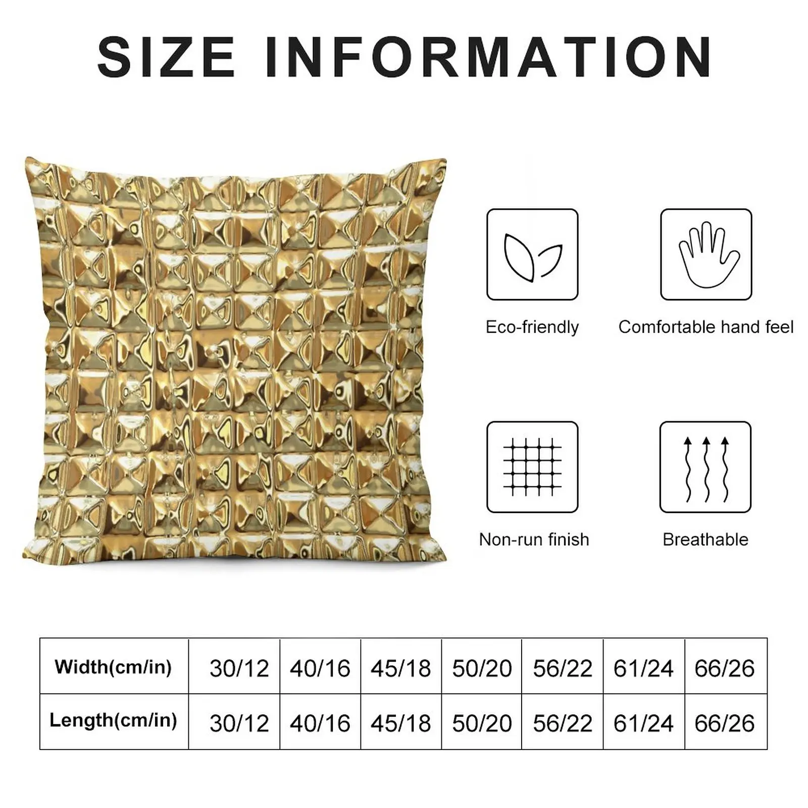 Gold Throw Pillow Rectangular Cushion Cover Decorative Pillow Covers For Sofa