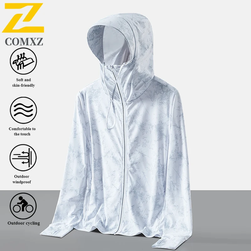 

All seasons UPF50+ Ice Silk UV Protection Jacket for Men Women Ultra Lightweight Breathable Sun Coat for Outdoor Activities