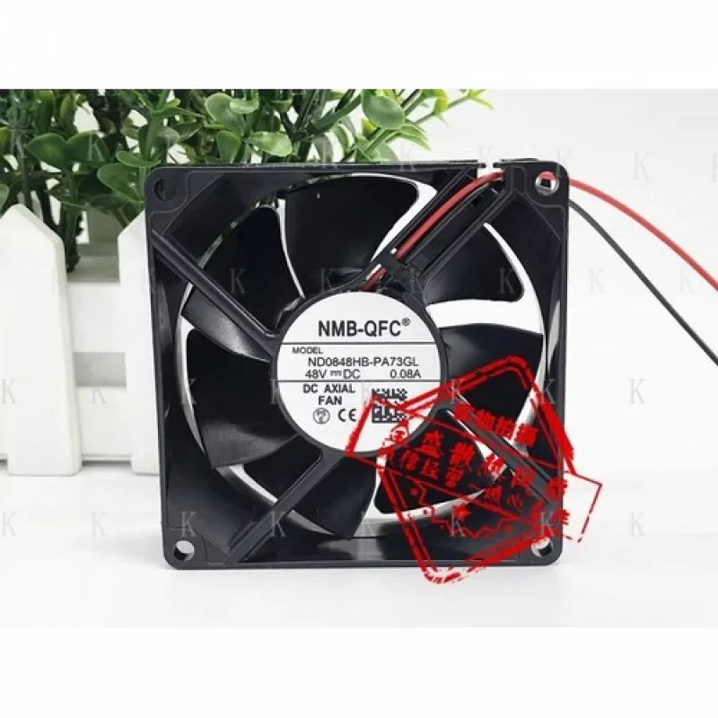 

C for NMB ND0848HB-PA73GL 8025 DC48V 0.08A 8CM 2-Wire Inverter DC Cooling Fan