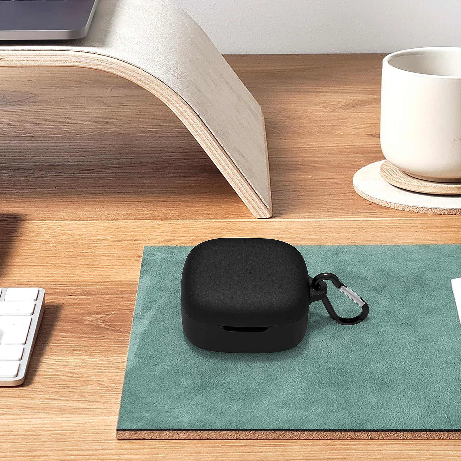 Geekria funda de silicona Compatible con JBL Live PRO + auriculares inalámbricos verdaderos, cubierta de piel para auriculares