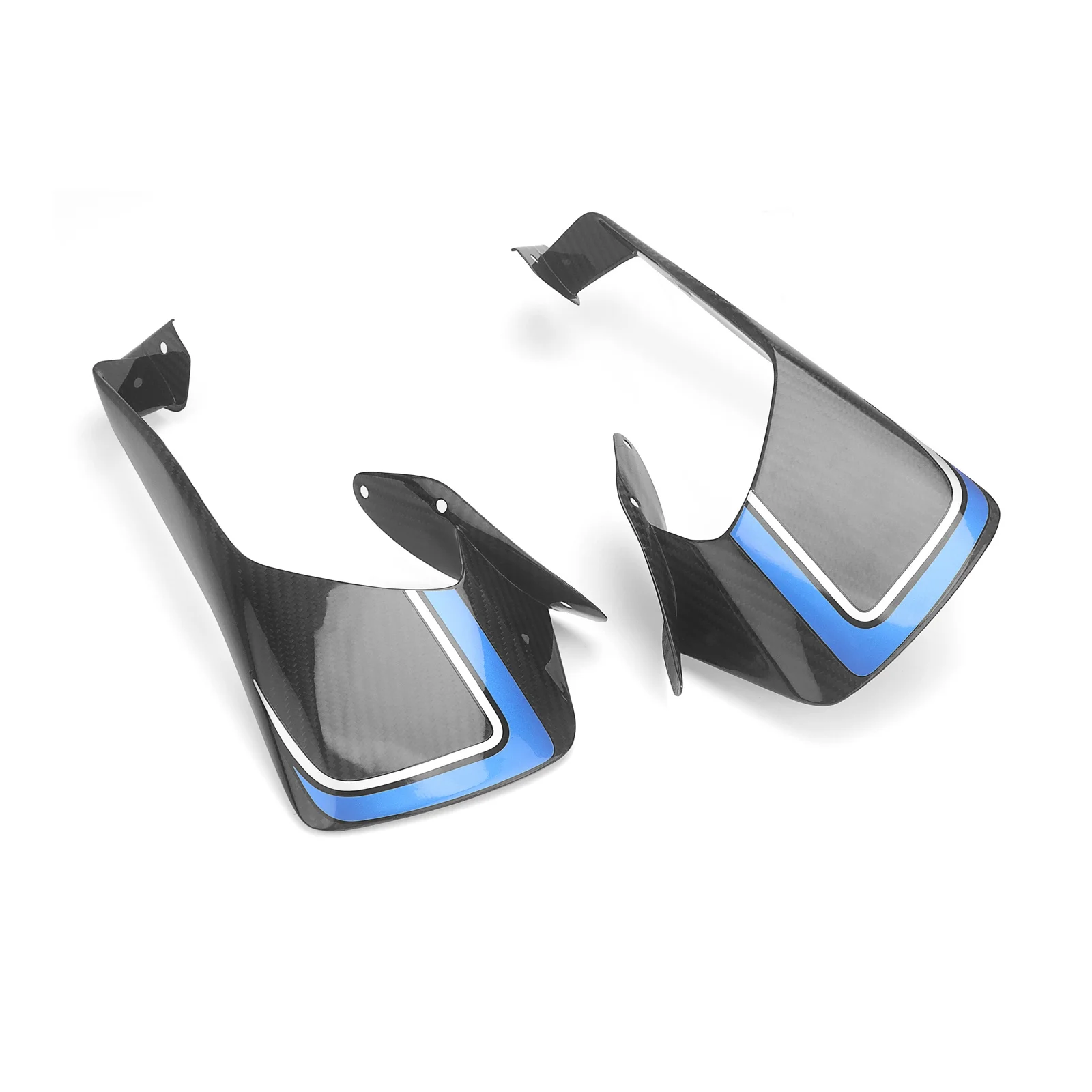 Spoiler alette adatto per Yamaha R1 R1M 2020-2025 Ali installate da bulloni Carenatura anteriore ala fissa Parti moto ABS di alta qualità