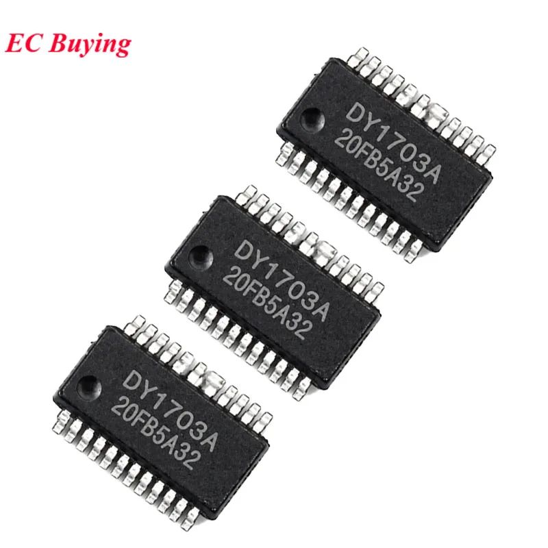 5 teile/los DY1703A DY1703 Chip Serial Port Ausgelöst IO Trigger Stimme Wiedergabe IC Controller Neue Original – Detail 2